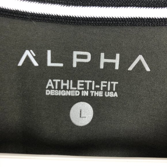 ALPHA raglan 3/4 sleeve raglan stamped tee green - Picture 7 of 7